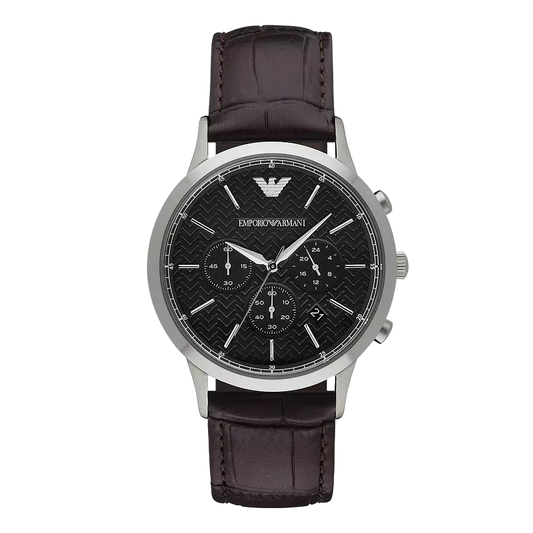 Emporio Armani AR2482 Men’s Chronograph Leather Watch