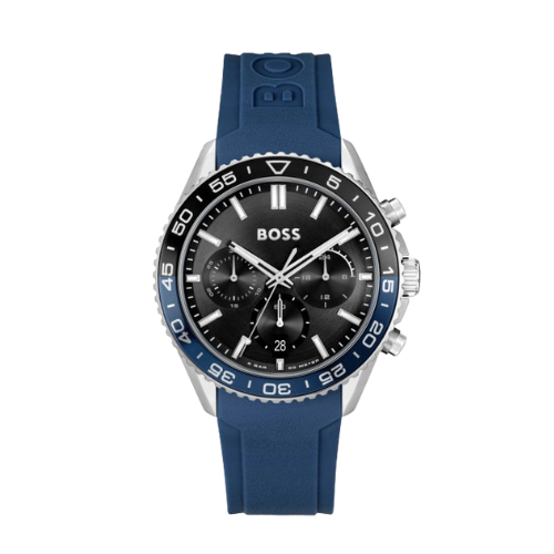 Hugo Boss 1514245 Black Silicone Strap Men’s Watch