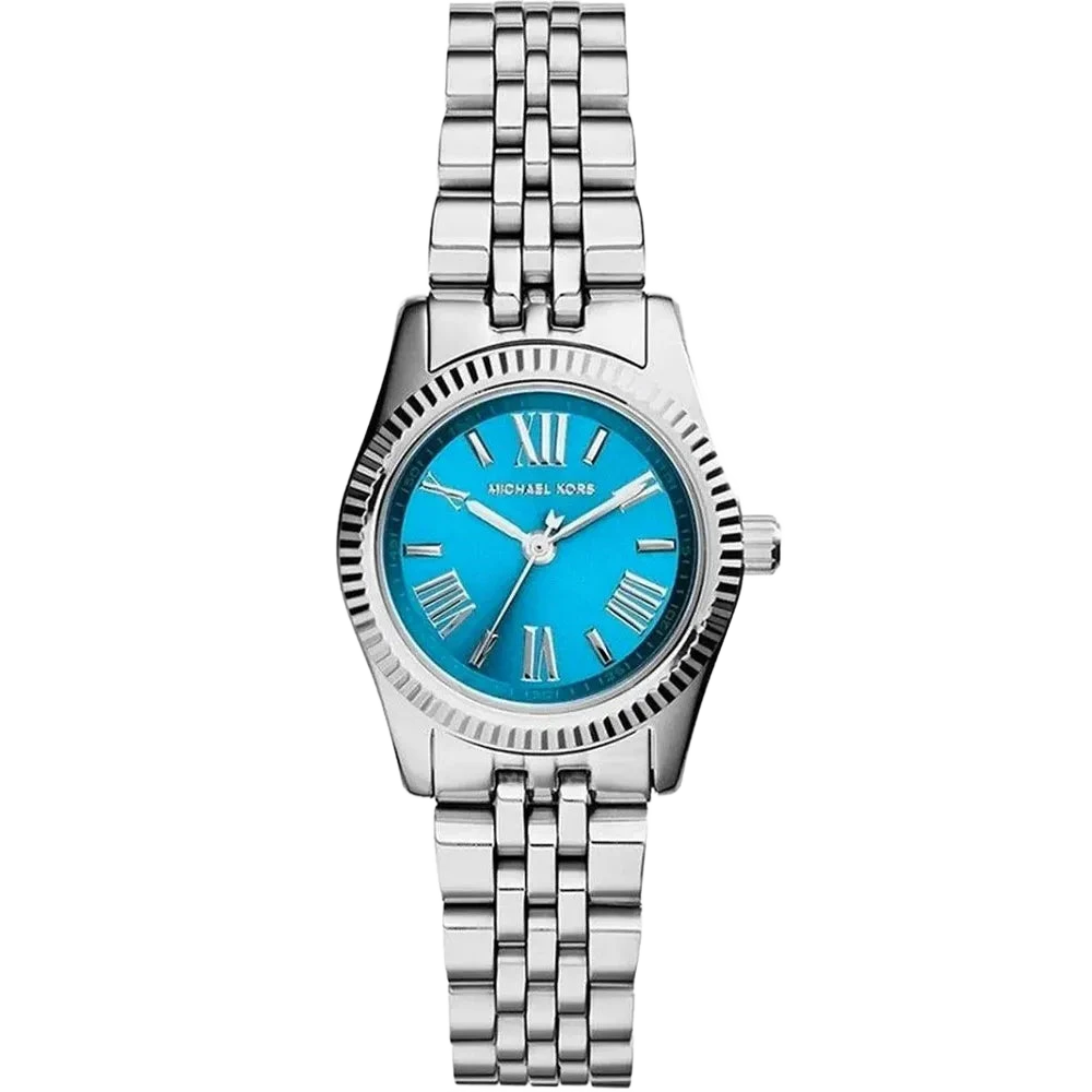 Michael Kors MK3328 Lexington Blue Dial Stainless Steel Watch for Women