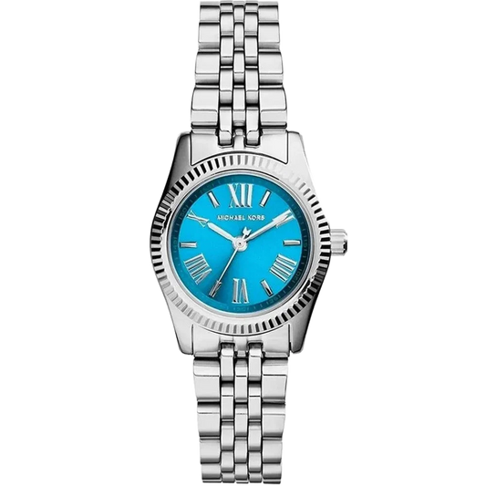 Michael Kors MK3328 Lexington Blue Dial Stainless Steel Watch for Women