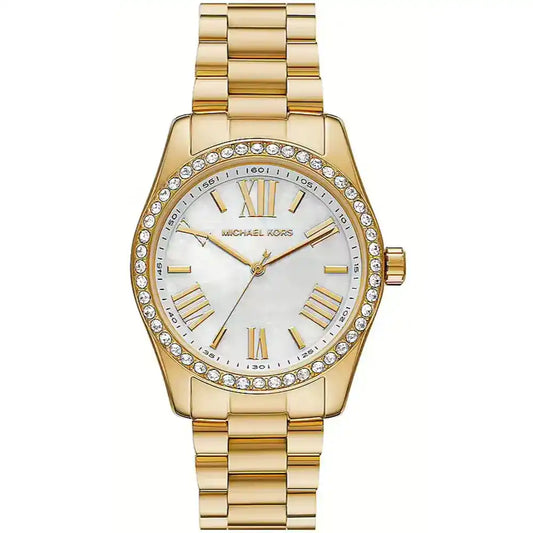 Michael Kors MK1079 Lexington Pavé Gold-Tone Watch