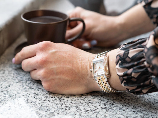 Michael Kors MK4744 Emery Three-Hand Tri-Tone Stainless Steel Watch