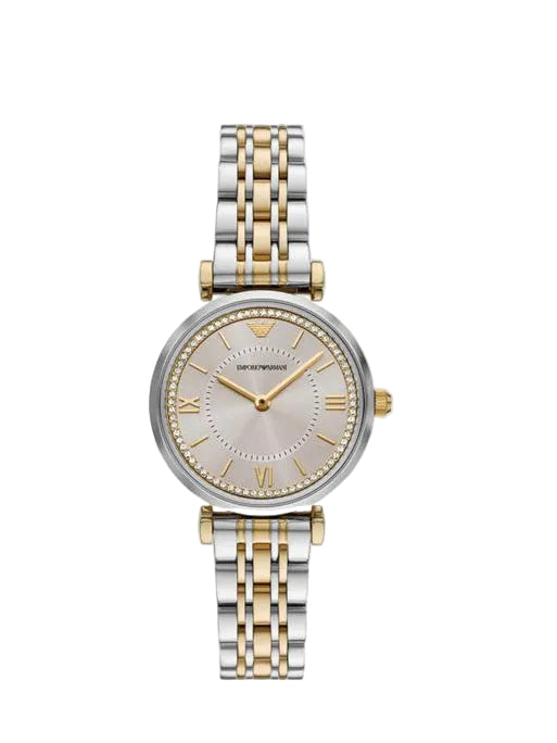 Emporio Armani AR11702 Women's Two Tone Bracelet Silver and Gold