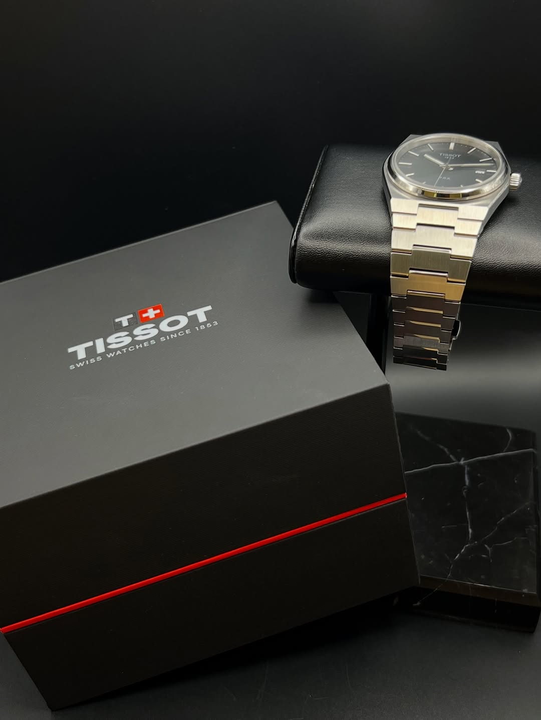 PRX BLACK DIAL QUARTZ MOVEMENT 40MM