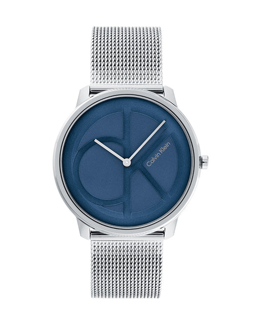 Calvin Klein Iconic Silver Mesh with Bleu Dial Unisex Watch - 25200031