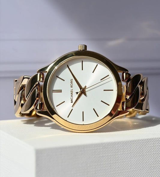 Michael Kors MK7472 Runway Gold-Tone Stainless Steel Watch – 38mm