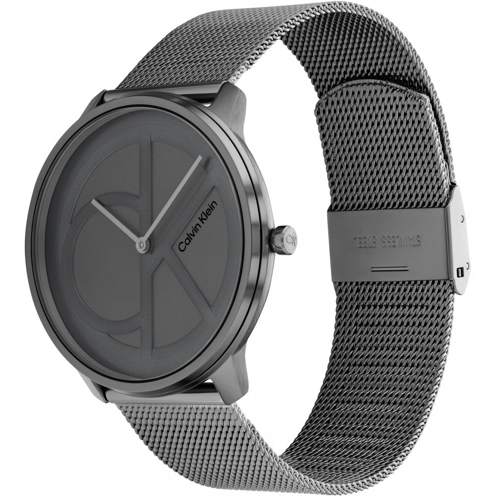 Calvin Klein Iconic Grey Mesh Unisex Watch - 25200030