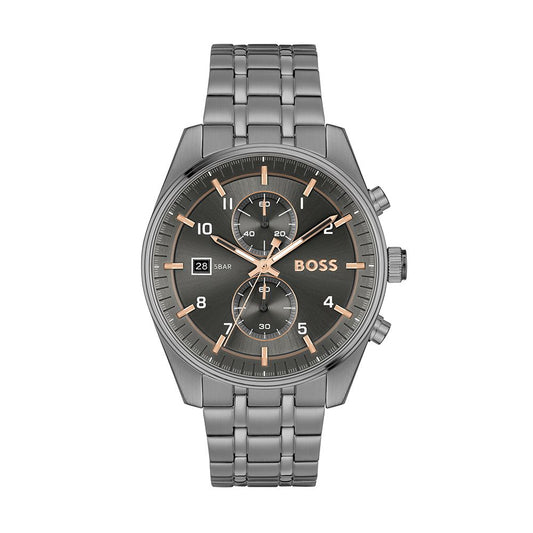 Hugo Boss 1514153 Men’s Quartz Watch, Stainless Steel / Gunmetal