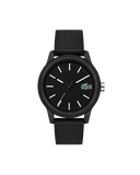 Lacoste 2010986 Men’s Silicone Watch, All-Black Minimalist Design