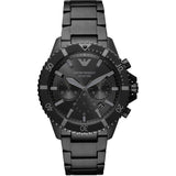 Emporio Armani AR11363 Men’s Quartz Watch — Black Dial, Stainless Steel