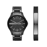 Armani Exchange AX7101 Three-Hand Date Black Stainless Steel Watch