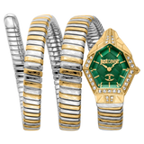 Just Cavalli JC1L304M0065 – Green Dial & Two-Tone Steel Bracelet
