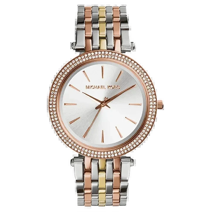 Michael Kors MK3203 Darci Tri-Tone Glitz Watch