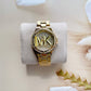 Michael Kors MK7229  Lennox Three-Hand Gold-Tone Stainless Steel Watch