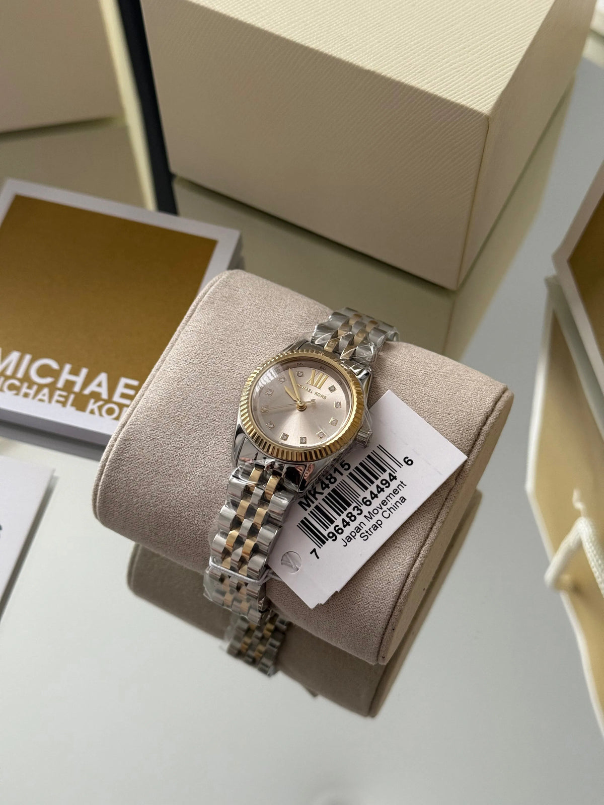 Michael Kors MK4815 Lexington Three-Hand Two-Tone Stainless Steel Watch