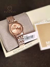 Michael Kors MK4739 Petite Lexington Pavé Rose Gold-Tone Watch