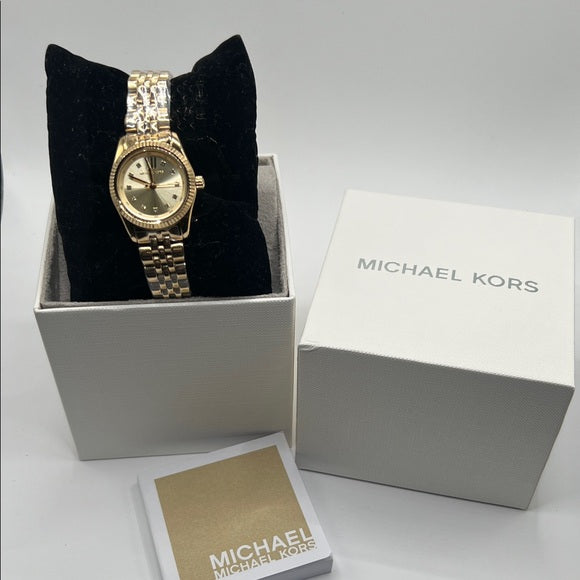 Michael Kors MK4741 Lexington Gold-Tone Stainless Steel Watch