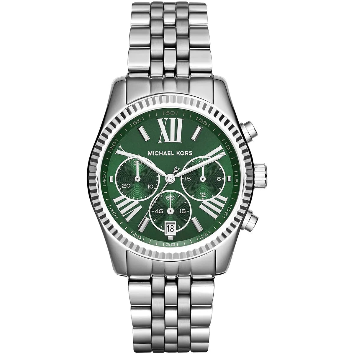 Michael Kors Lexington MK6222 Green Dial Stainless Steel Ladies Watch