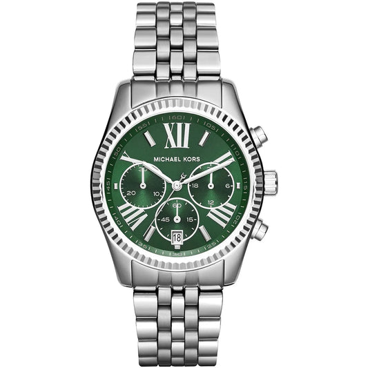 Michael Kors Lexington MK6222 Green Dial Stainless Steel Ladies Watch