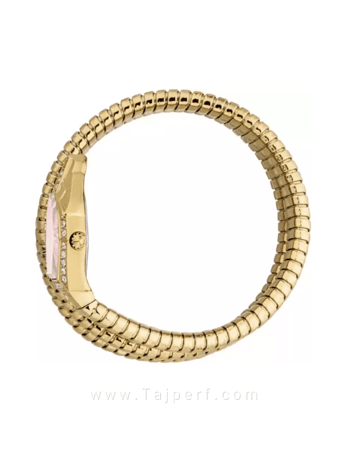 Just Cavalli Mesmerizing Red Dal Gold Steel Strap Watch for Women | JC1L304M0035