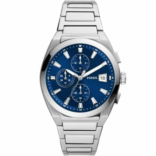 Fossil Men Everett Chronograph Stainless Steel Watch 42mm FS5795