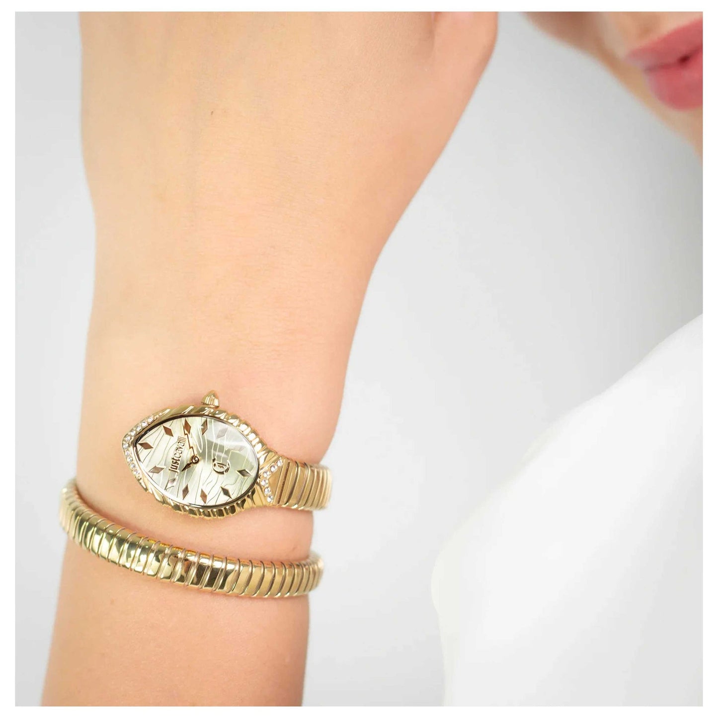 Just Cavalli Women's Gold Watch, Champagne Dial | Jc1l322m0025