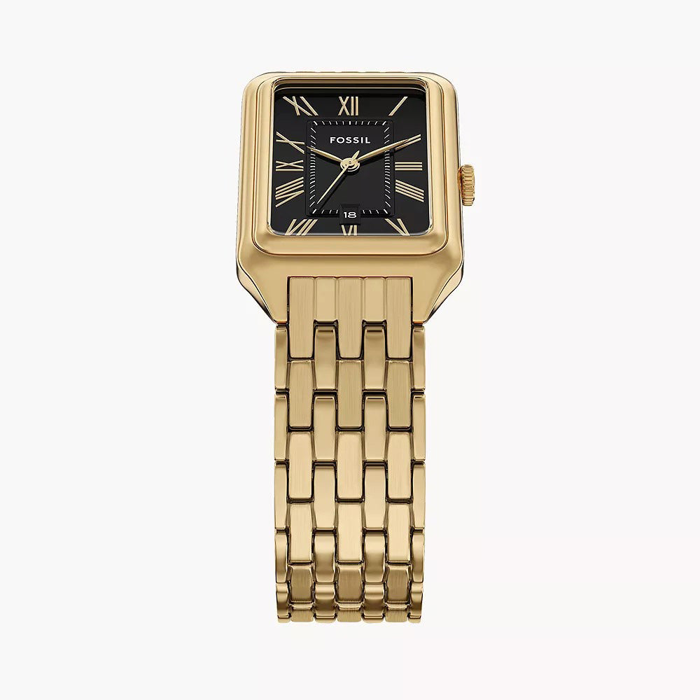 Fossil Raquel Three-Hand Date Gold-Tone Stainless Steel Watch 23mm ES5434