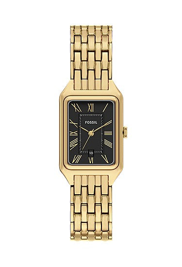 Fossil Raquel Three-Hand Date Gold-Tone Stainless Steel Watch 23mm ES5434