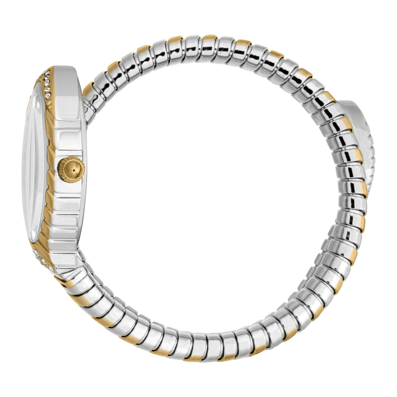 Just Cavalli JC1L322M0055 Women Analog Watch Gold Stainless Steel Strap Champagne Dial