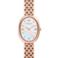 Emporio armani AR11775 mother of pearl oval dial rose gold 34mm ladies watch