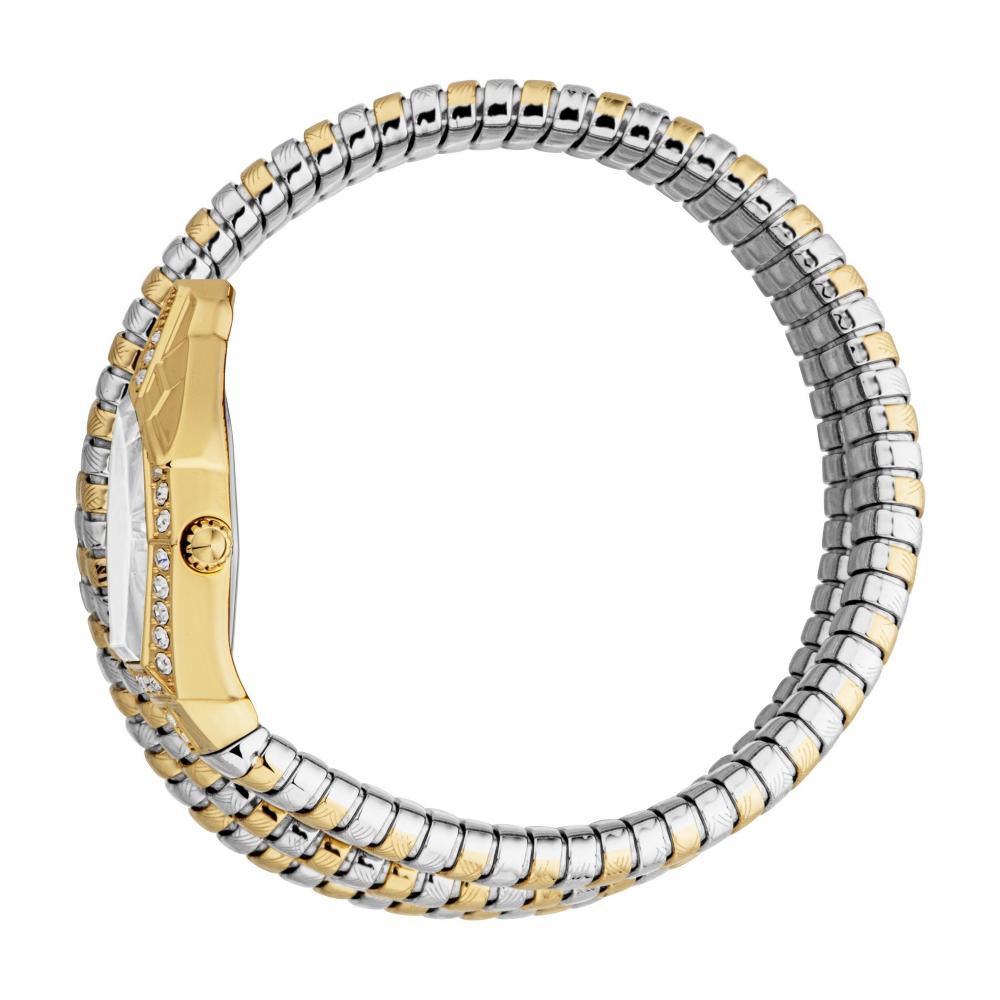 Just Cavalli Mesmerizing White Dial Two Tone Steel Strap Watch for Women | JC1L304M0055