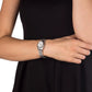 Michael Kors Lexington Quartz White Dial Silver Steel Strap Watch For Women - MK3228