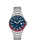 Emporio Armani Diver Silver Stainless Steel Men's Watch AR11590