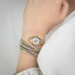 Just Cavalli Mesmerizing White Dial Two Tone Steel Strap Watch for Women | JC1L304M0055