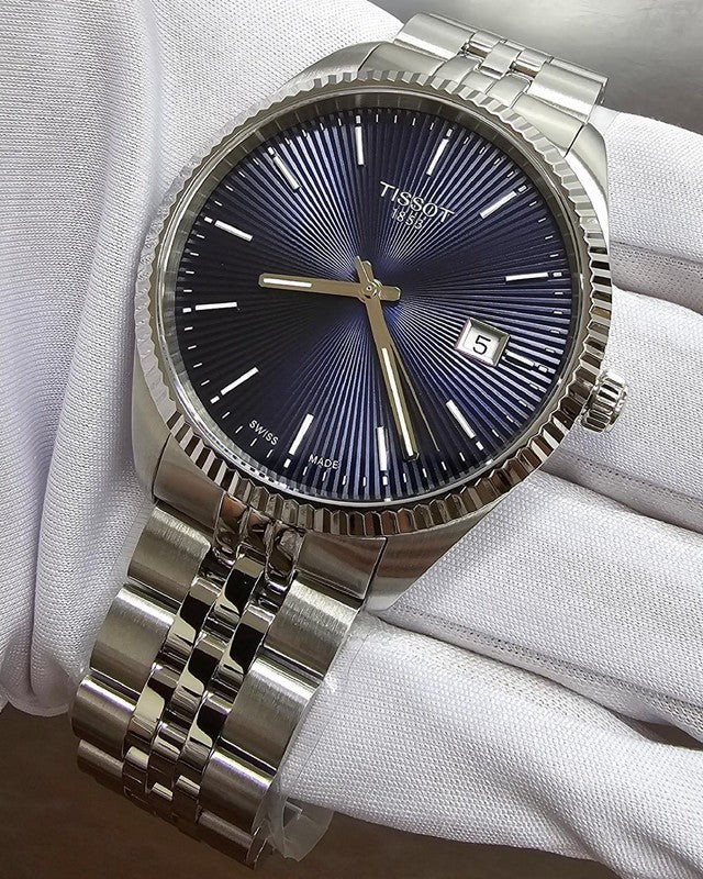 TISSOT BALLADE BLUE DIAL QUARTZ MOVEMENT 40MM