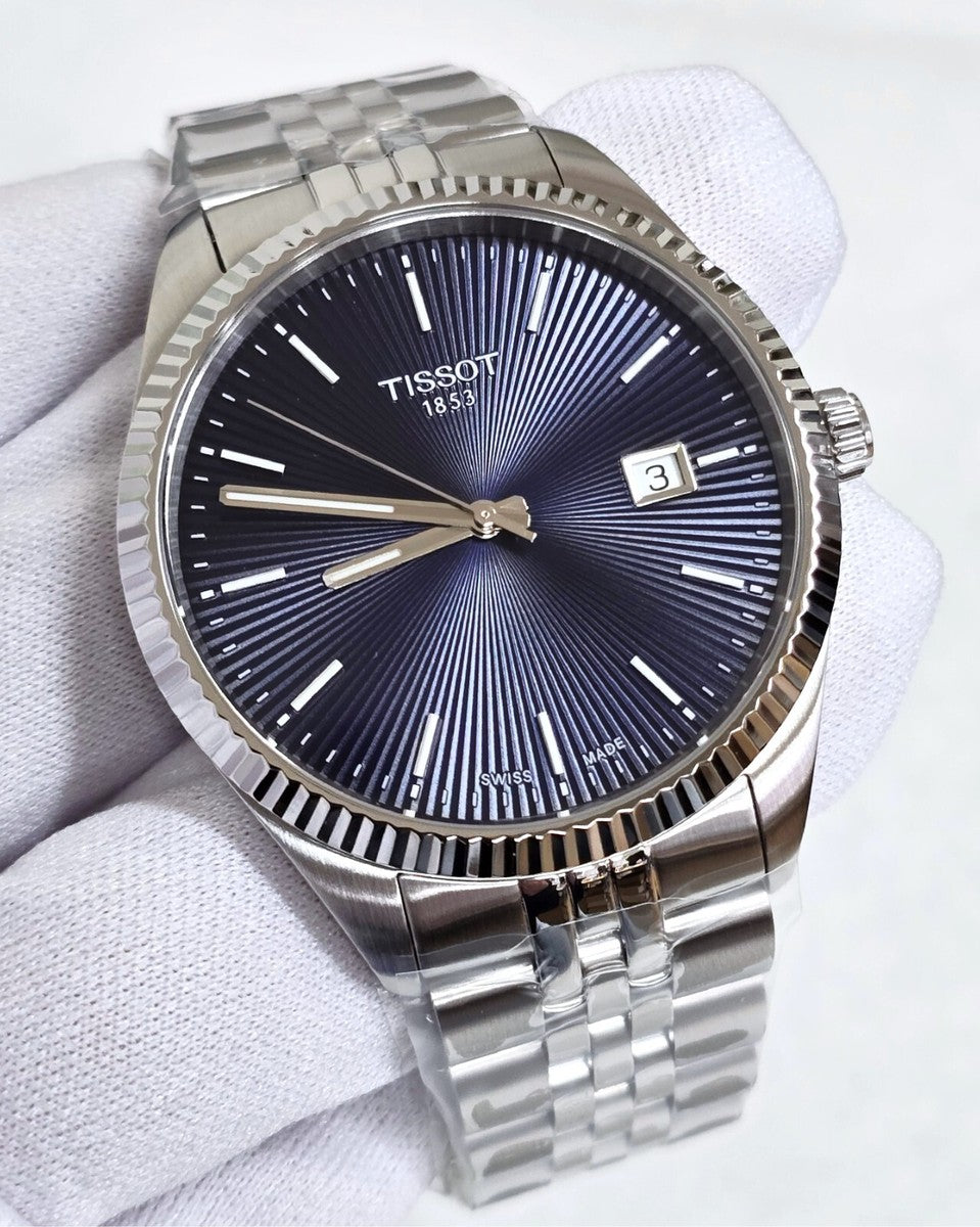 TISSOT BALLADE BLUE DIAL QUARTZ MOVEMENT 40MM