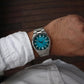 Citizen Automatic Gents Watch Lake Green Dial for Men, Analogue, Stainless Steel, Silver Strap - NJ0151-88X-Tsuyosa Collection
