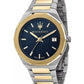 Maserati Stile Two Tone Men's Blue Dial Watch R8853142008