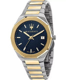Maserati Stile Two Tone Men's Blue Dial Watch R8853142008