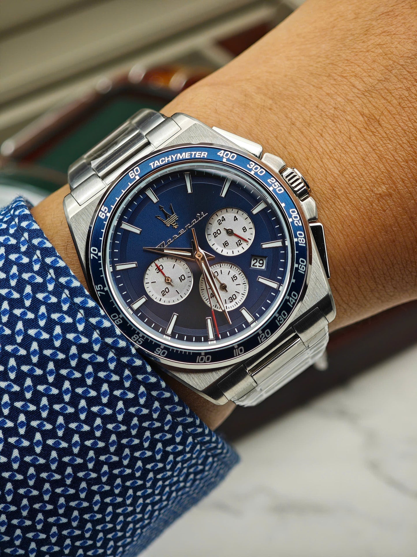 Maserati Velocitá Men's Watch Blue Dial Chronograph R8873652005