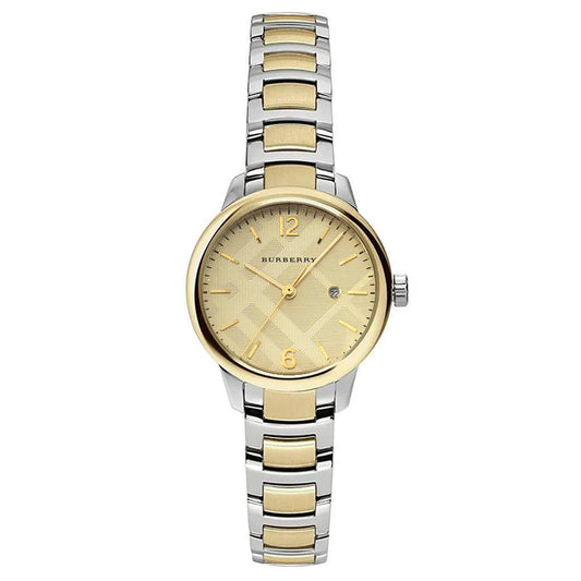 Burberry Ladies Watch Swiss Classic Two Tone 32mm BU10118