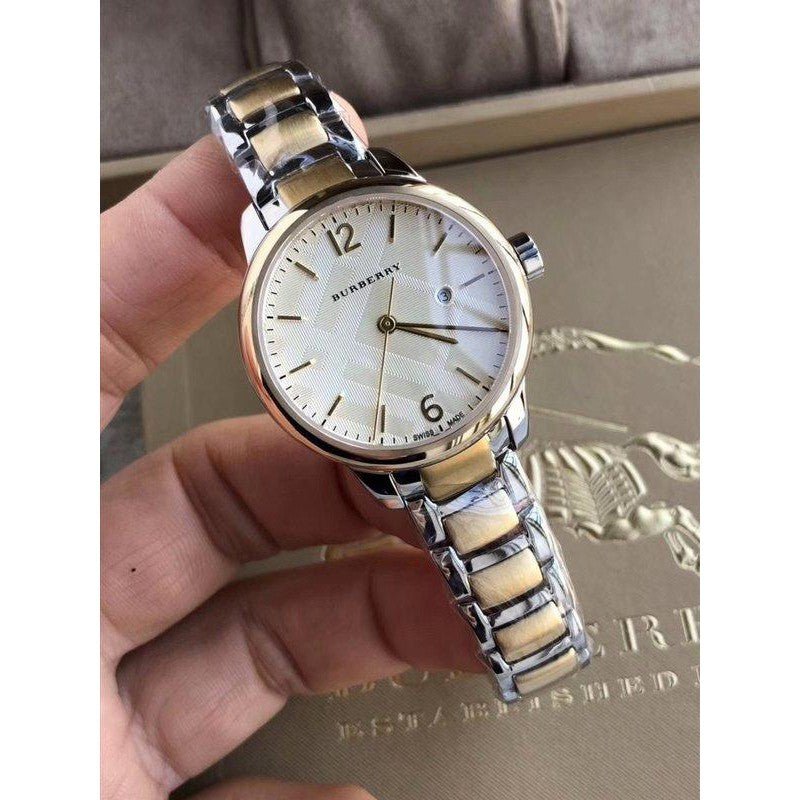 Burberry Ladies Watch Swiss Classic Two Tone 32mm BU10118