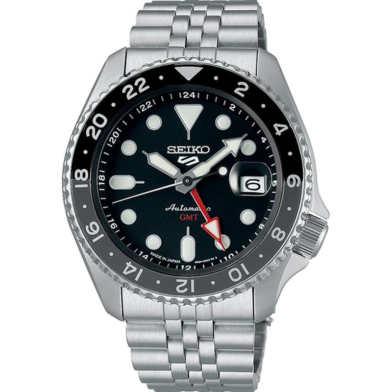 Seiko Men's SSK001K1 Sports Black Dial GMT Watch
