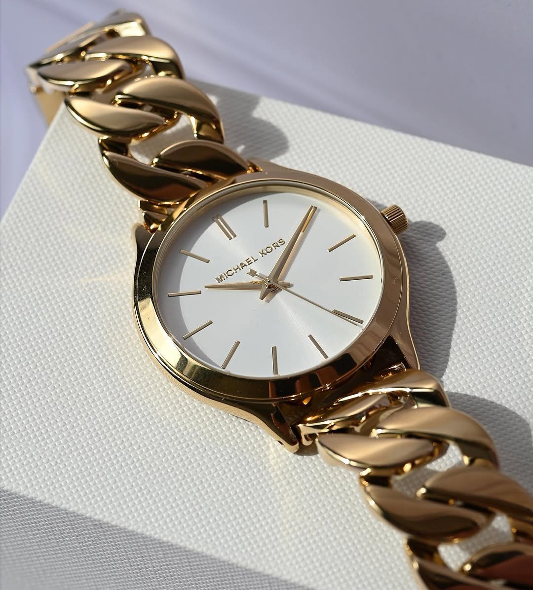 Michael Kors MK7472 Runway Gold-Tone Stainless Steel Watch – 38mm
