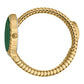 JC1L322M0035 Just Cavalli Women’s Gold Stainless Steel Snake Watch with Dark Green Dial