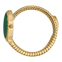 JC1L322M0035 Just Cavalli Women’s Gold Stainless Steel Snake Watch with Dark Green Dial