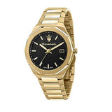 Maserati R8853142004 Stile Men's Analog Quartz Watch Gold Stainless Steel 42mm