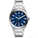 Fossil Men Everett Three-Hand Date Stainless Steel Watch 42mm FS5822