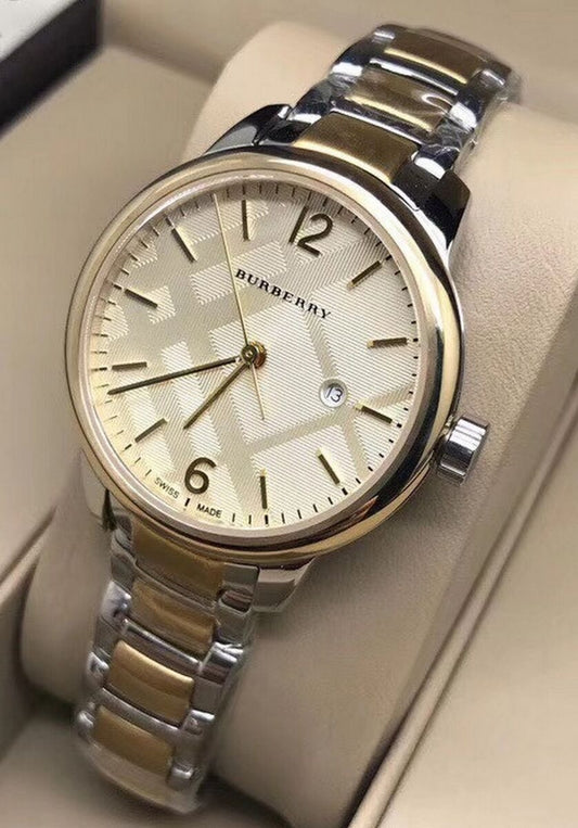 Burberry Ladies Watch Swiss Classic Two Tone 32mm BU10118